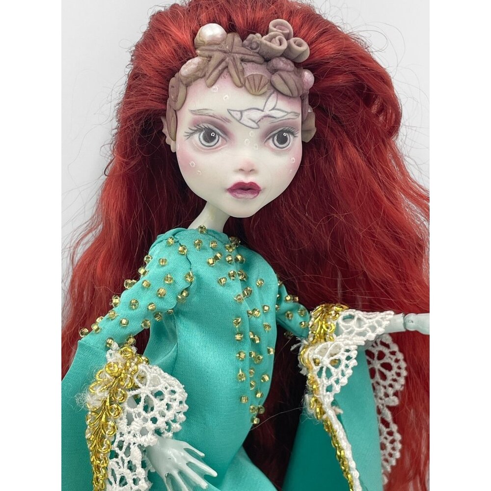 OOAK Custom Monster High Lagoona Blue Art Doll Handmade Fantasy Collector